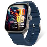 CELLECOR M2 Aqua 1.83" HD Display | 600 NITS | Health Suite | AI Voice | IP68 | 100+ Sport Modes | Long Battery Life | BT-Calling SmartWatch (Blue)