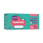 Evereve Tampons, For Regular Menstrual flow, 20 pcs, Super absorption, Safe, Soft & Comfortable, Stain-free periods, Rash-free, Prevents odour, FDA approved, Biodegradable