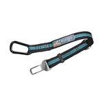 Kurgo Direct to Seatbelt Tether for Dogs, Dog Seat Belt for Car, Adjustable Dog Safety Belt Leash, Quick & Easy Installation, Works with Any Pet Harness, (Carabiner Clip, Coastal Blue)