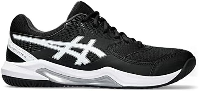 ASICS Men's Gel-Dedicate 8 Tennis Shoe, 10, Black/White