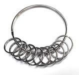 Very Large Jailers Heavy Duty Nickel Plated Split Rings 76mm with 10 25mm Split Rings