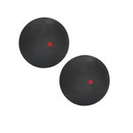 Moovul 2PCS Training Squash Ball Rubber Squash High Reliability Professional Design for Beginner Competition Training(Single red dot)