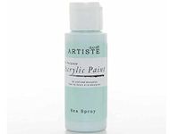 Artiste Acrylic Paint 59ml 2Oz Sea Spray, Quick-Drying Professional Art, Craft and Hobby Artists Paint, Vibrant Colour, Water-Based Paints Cover All Surfaces with Ease, Ideal for Travel Artists