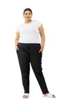 CUPID Regular Fit Printed Cotton Plus Size Night Track Pant, Lower, Trouser, Joggers for Lounge n Gym Wear for Girls, Black_4X Large