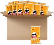 Pringles Potato Crisps Chips, Lunch Snacks, Office and Kids Snacks, Grab N' Go, Cheddar Cheese (12 Cans)