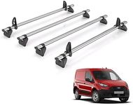 Rhino Roof Rack for Ford Transit Connect 2013+ [Only Suitable for Short (L1) Wheel Base Models] 4 Roof Bars + Loadstops - TA4FL/KLS2