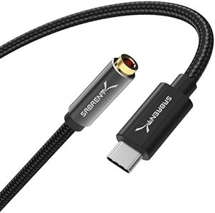 SABRENT USB Type C to 3.5mm Dual Function Audio Jack Active Adapter 20" Cable (CB-UC35)