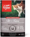 Orijen Grain Free Cat Food, Fit & Trim Recipe, Fresh & Raw Animal Ingredients, 12lb