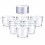 Round Stackable Plastic Food Container Set With Lids Reusable Kitchen Accessories Leak Proof BPA Free Lunch Box Containers takeway travel Microwave Freezer And Dishwasher Safe 550 Ml (Pack Of 8)