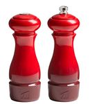 Trudeau Maya 6-inch Red Salt Shaker and Pepper Mill Set