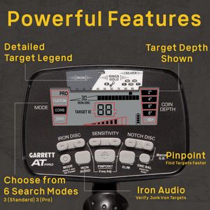 Garrett AT Pro Metal Detector – Multi-Colour, One Size
