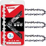 KAKEI 18 Inch Chainsaw Chain .325" Pitch, .063" Gauge, 74 Drive Links Fits Stihl Farm Boss MS 271 and More - 26RS74 (3 Chains)