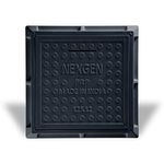 NEXGEN Fiber Reinforced Polymer (FRP) 2.5 Tons Capacity Manhole Cover | Chamber Cover | Sump Cover, 12 x 12 inch (Frame: 12 X 12 Inch, Inner: 10 x 10 inch) (Cement Grey)