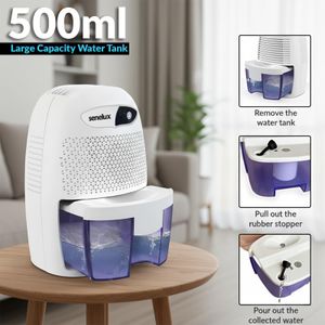 Senelux Mini Dehumidifier 500ml – Compact Moisture Absorber