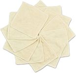 babygoal 12-Pack Rayon from Bamboo Baby Cloth Wipes- Reusable & Washable Small Saliva Towels for Newborns- Ultra-Soft Face Wipes