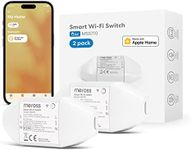 meross WiFi Switch Works with Apple HomeKit, Smart Switch Remote Control with Siri, Alexa, Google Assistant, and SmartThings, DIY Smart for Electrical Appliances, 2pcs