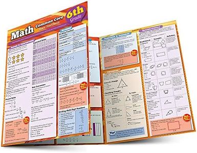 Math Common Core 6Th Grade QuickStudy Laminated Reference Guide (QuickStudy Academic)