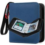 GEAoffice Mini 2-Pocket Trading Card Binder for TCG cards, Holding 80 Cards with 40 removable sleeves, One Card Size Collectible Trading Card Albums, Blue