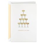 Hallmark Signature Wedding Card, Bridal Shower Card, Engagement Card (Champagne)