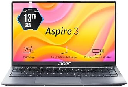 Acer Aspire 3, 13th Gen, Intel Core i3-1305U, 8GB RAM, 512GB SSD, Full HD 14"/35.56cm, Windows 11 Home, Steel Gray, 1.45KG, A324-53, WiFi 6, Intel Graphics, 65W Battery Laptop