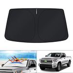 KUST Windshield Sun Shade for Toyota Tundra 2007-2020 Sunshade Foldable Sun Visor Protector Blocks UV Rays Keep Your Car Cooler