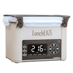 LunchEAZE Core Gen 2 Cordless Heated & Electric Lunch Box – Battery-Powered, 4-Cup Capacity, 220°F, Automatic Scheduled Heating for Hot Meals Anywhere