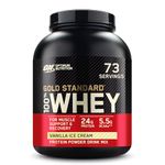 Optimum Nutrition Gold Standard 100% Whey Protein Powder, Vanilla Ice Cream, 5 Pound (Packaging May Vary)