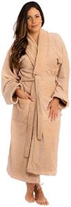 Trends Alley Jacquard Velour Terry Bathrobe & Dressing Gown | Luxurious Terry Cloth Robe | Soft, Warm and Lightweight Towelling Robe For Women & Men | 100% Combed Cotton