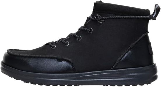 HEYDUDE Bradley Work CE Men Black Boots Size 10