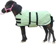 Gallopoff Foal/Mini Horse Size 30"-48" Waterproof & Breathable 300 Denier Winter Turnout Blanket with 150g Polyfill Grassgreen Large