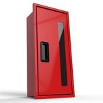 Fire Extinguisher Cabinet Size M 19*7*6 in | Fire Emergency Extinguisher Weatherproof Wall Box Red | Aluminium Fire Extinguisher Storage | Fire Rescue Extinguisher Box Outdoor or Indoor