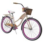 Huffy 26" Panama Jack Women's Beach Cruiser Bike, Cream Vanilla