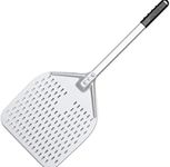 THW® Pizza Peel/Paddle/palta/Spade/Shovel Italian Style 12"x 14" Total Length 31"Hand Finished Professional Aluminum with High Grade Plastic Handle, The Perfect Pizza Shovel Baking Tool, Silver