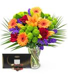 Joyful with Luxury Chocolates - Flowers - Birthday Flowers - Flowers Next Day - Thank You Flowers - Anniversary Flowers - Fresh Cut Flowers… (Joyful with Luxury Chocolates)