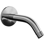 SparkPod 6 Inch Shower Arm with Flange - Solid Stainless Steel Shower Head Extension Arm - Wall-Mounted for Fixed & Handheld Showerheads - 6" Chrome Shower Head Holder Extension - Teflon Tape Included