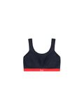 Champion Women's Shock Absorber SN109 Active D+ Classic Bra, Dark Blue/Red, 34E