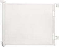 Retractable Baby Gate, 140cm Wide x 86cm Tall, Extra Tall Mesh Safety Gate for Baby & Pets, Indoor/Outdoor Use, Fits Doorways & Stairs, White