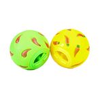 emours Pets Guinea Pig Treat Ball - Foraging Toy for Guinea Pigs, Rabbits, Hedgehogs and Small Pets Enrichment and Entertainment- Color Varieties,Pack of 2