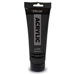 Zieler Lamp Black Acrylic Paint | 120ml Easy Squeeze Tube