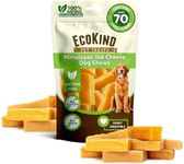 EcoKind Premium Gold Yak Cheese Himalayan Dog Chews, Healthy Dog Treats, Yak Chews for Small Dogs, All Natural, Long Lasting Dog Chew, High Protein Puppy Treat, Small - 70+ Chews (5 lbs)