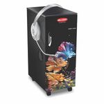 MILCENT Stylo Plus Talky Domestic Flour Mill (Golden Leaves) | Fully Automatic Atta Chakki for Home | 1 HP ISI Certified Motor, 2880 RPM | 6-Blade SS Rotor & Audio Guide | 5 Years Motor Guarantee