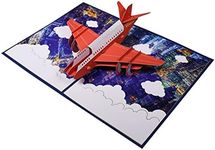 Magic Ants Pop Up Airplane Card,3D 