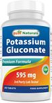 Best Naturals Potassium Gluconate 595 mg 250 Tablets (250 Count (Pack of 1))