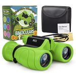 Binoculars for Kids, Gifts for 3-12 Year Boys Girls, Compact Kids Binoculars 8x21 High-Resolution for Bird Watching, Camping, Exploration, Hiking, Hunting, Sports Events and Safari Park (Green)