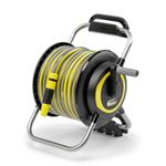 Kärcher Hose Carrier HR 4.30 Set: Flexible, Easy Storage on The Wall and for Mobile Use in The Garden, Syringe Holder, Includes 30 m Hose and Accessories, Black