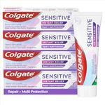 Colgate Sensitive Instant Relief Repair + Multi-Protection Toothpaste 4X 75ml Multipack - Instant Sensitivity Relief* - Cavity Protection + Gum Health - Repairs Sensitive Areas of Teeth**
