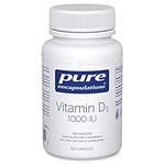 Pure Encapsulations - Vitamin D3 1,000 IU - Hypoallergenic Support for Bone and Immune Health - 250 Vegetable Capsules