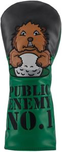 Buried Lies Golf Club Covers, Driver Headcover - Gopher Embroidery, Full Protection & Premium Leather - Golf Accessories, Cool Funny Driver Headcover, Hybrid Head Covers for Men and Women