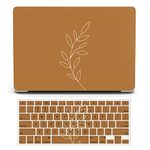 Laptop Case Compatible with MacBook Pro 13 inch with CD-ROM Model: A1278(Old Version 2012/2011/2010/2009/2008), Protective Plastic Hard Shell Case Cover & Keyboard Skin - Wheat