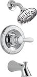 Delta Faucet Lahara 14 Series Single-Handle Tub and Shower Trim Kit, Shower Faucet with 5-Spray Touch-Clean Shower Head, Chrome T14438 (Valve Not Included)